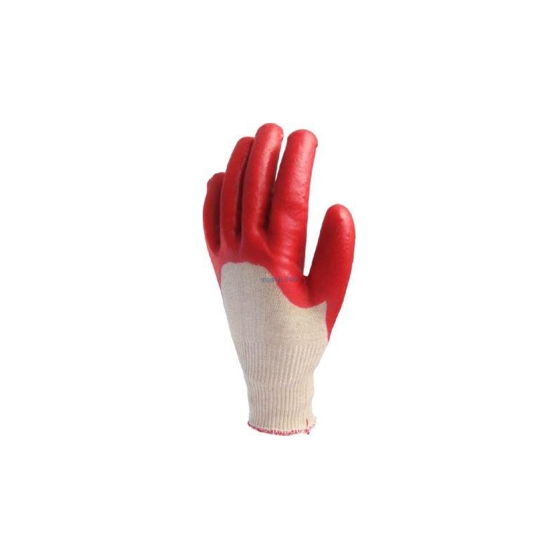 GUANTE G-SOL PVC ROJO VENT. P.ELAST. (PAR)