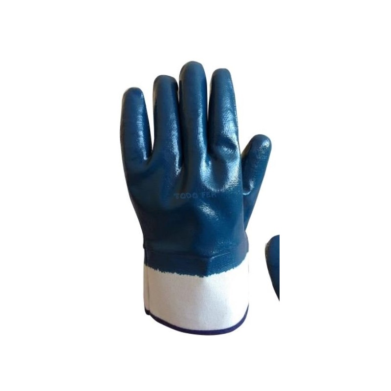 GUANTE G-SOL NITRILO AZUL P.LONA T.10 (12 PARES)