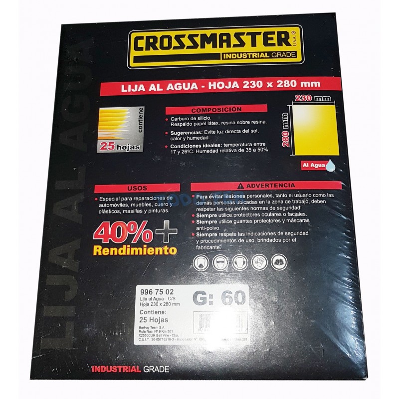 LIJA AL AGUA  CROSS   80 (25H)
