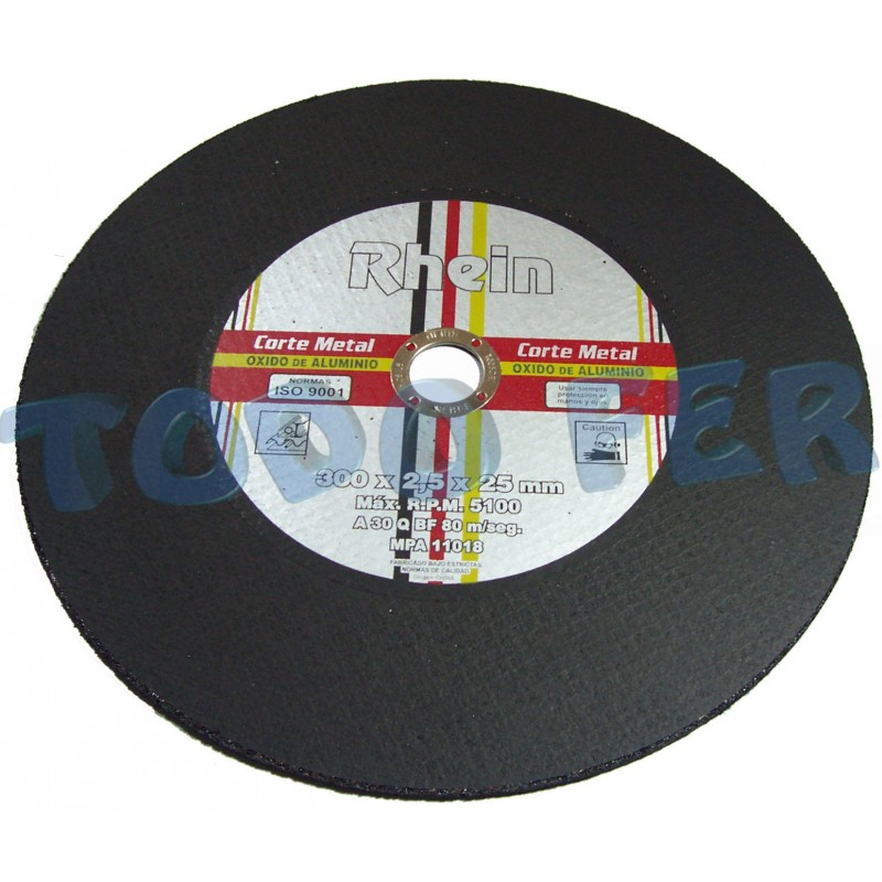 DISCO OXI.ALUM. RHEIN PLANO 300X2,5X25MM SENS