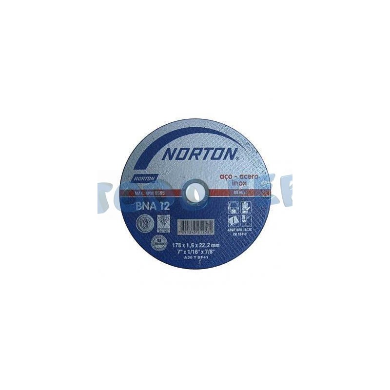 DISCO OXI.ALUM. NORTON PLANO 178X1,6
