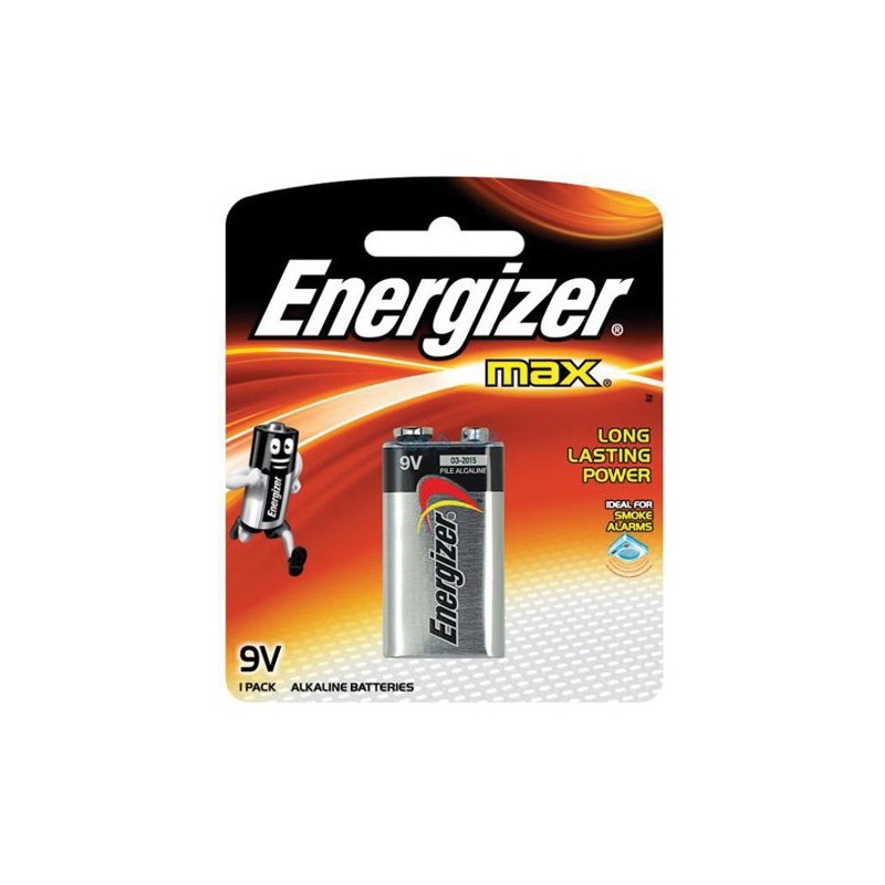 PILAS ENERGIZER MAX 9V X UN. 522BP