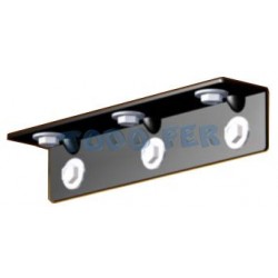 CONECTOR ANGULO 140X30X30 NEG.(12U)