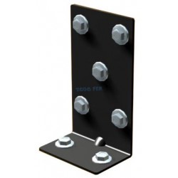 CONECTOR DESIGUAL  65X44X117 NEG.(12U)