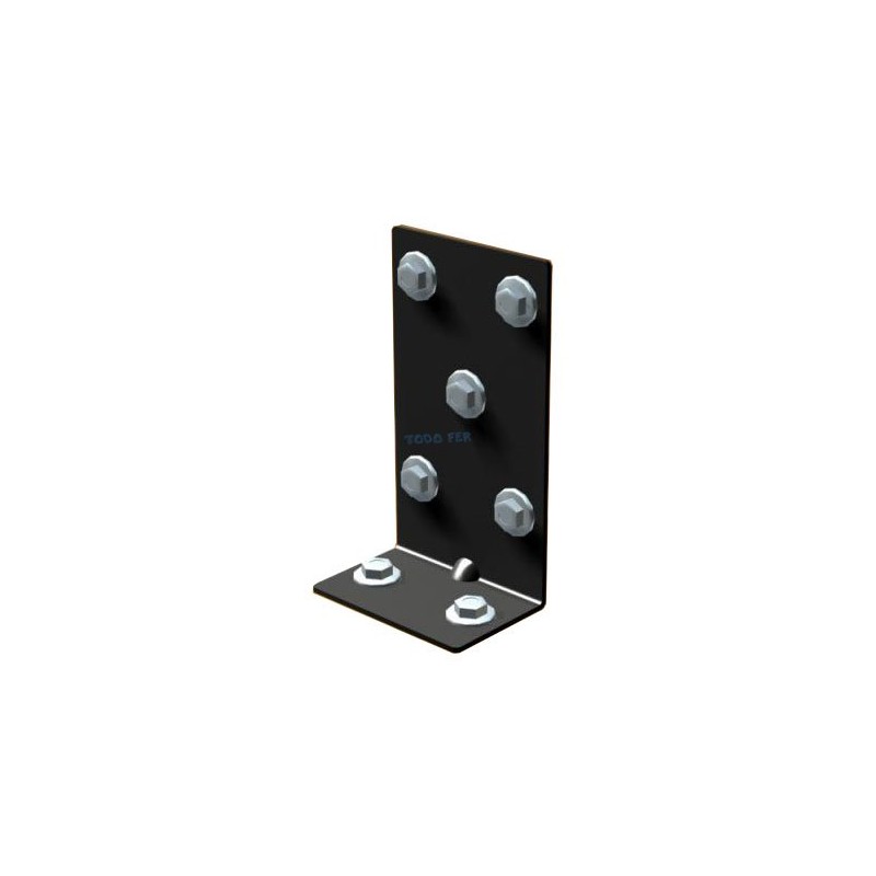 CONECTOR DESIGUAL  65X44X117 NEG.(12U)