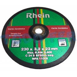 DISCO CARB.SILIC. RHEIN C/D 230X3.2