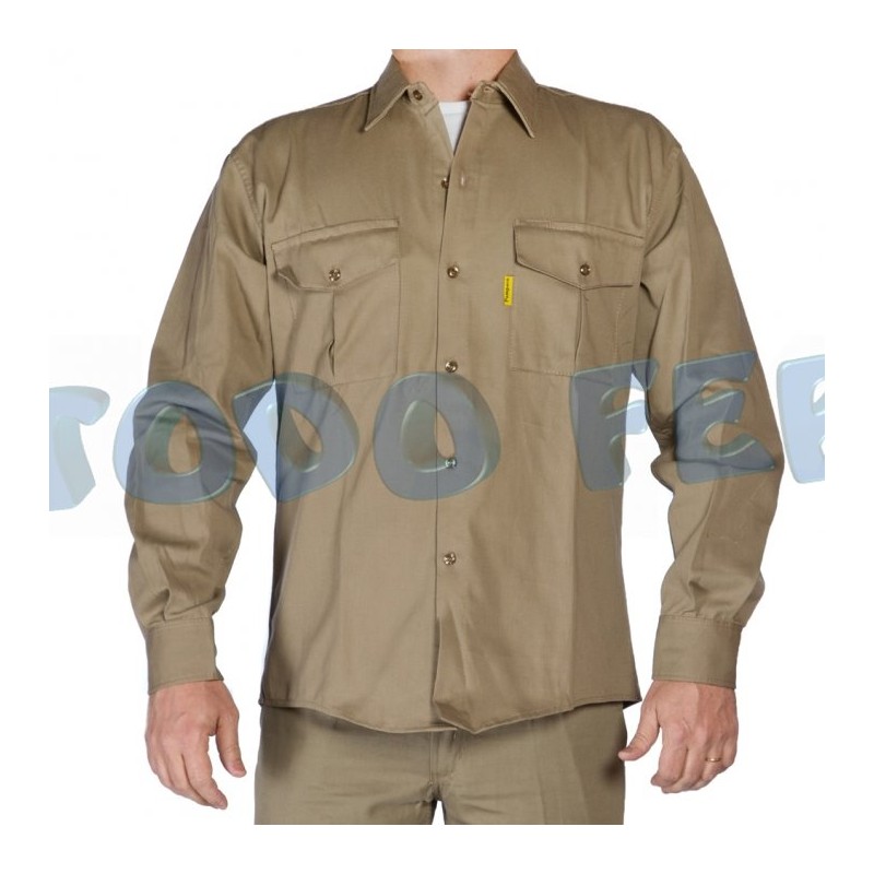 CAMISA TRABAJO T.54 BEIGE