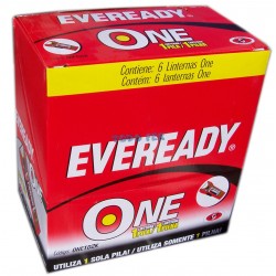 LINTERNA EVEREADY LED ONE CAJA X 6U