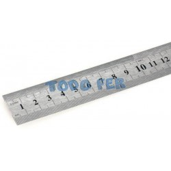 REGLA ACERO INOX  300MM