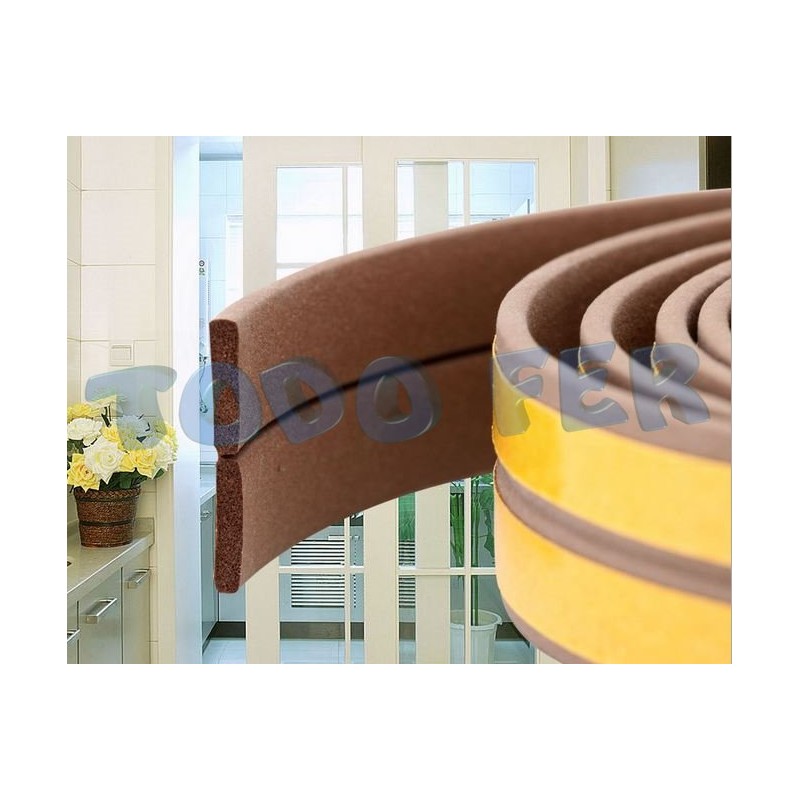 BURLETES VINILO 04MMX10MMX5MT MARRON