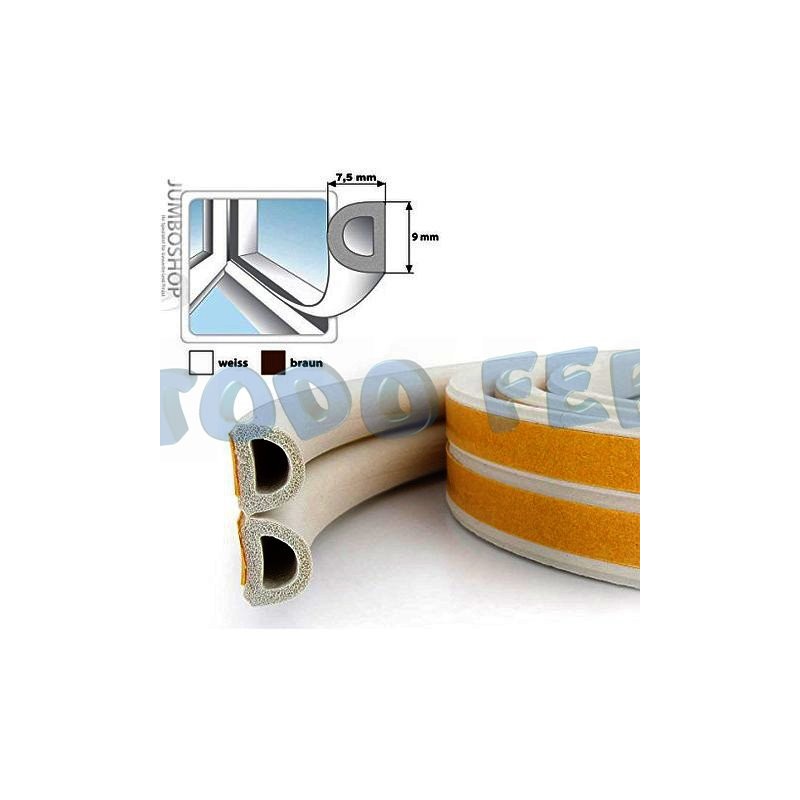 BURLETES GOMA SBD TIPO D BLANCO 5.2MTS