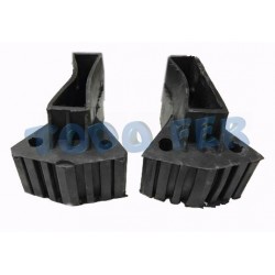 REGATON GOMA ESCALERA MULTIF. NEGRO (2U)