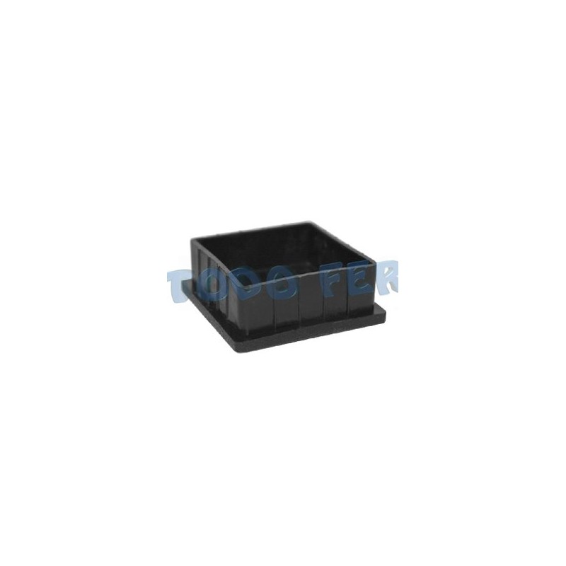 REGATON PLAST. CUAD. 40X40 NEGRO (25U)