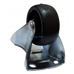 RUEDA P/MUEBLES BASE FIJA NEGRA 50MM
