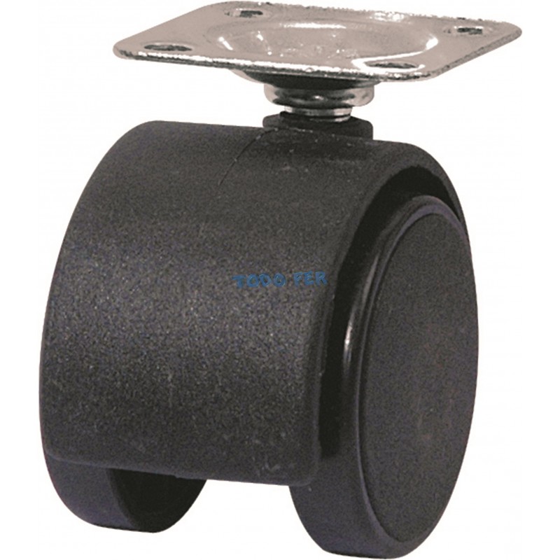 RUEDA P/MUEBLES DOBLE BASE GIRAT 40MM