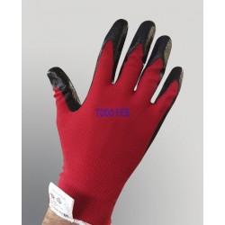 GUANTE G-SOL NITRILO ROJO-NEGRO T.10 (12 PARES)
