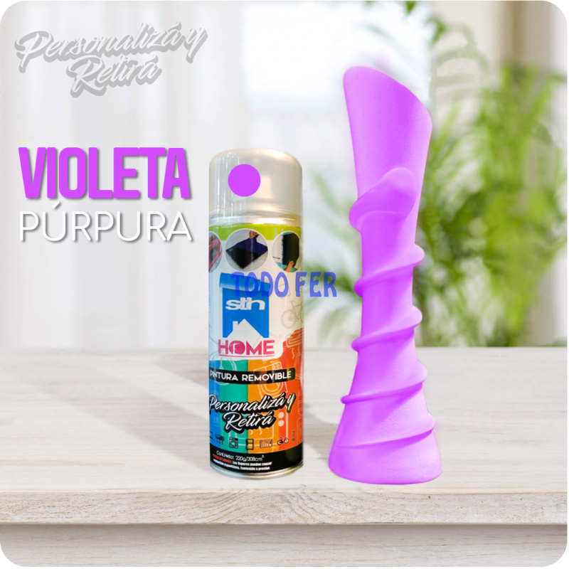 PINTURA REMOVIBLE AEROSOL VIOLETA 308ML/220GRS