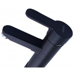 MONOCOMANDO LAVATORIO ABS RECTO NEGRO