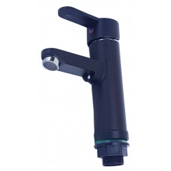 MONOCOMANDO LAVATORIO ABS RECTO NEGRO