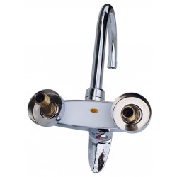 MONOCOMANDO PARED ABS PICO ALTO CROMO