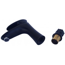 MONOCOMANDO LAVATORIO ABS REDON NEGRO
