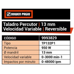 TALADRO DOWEN PERC.13MM  950W