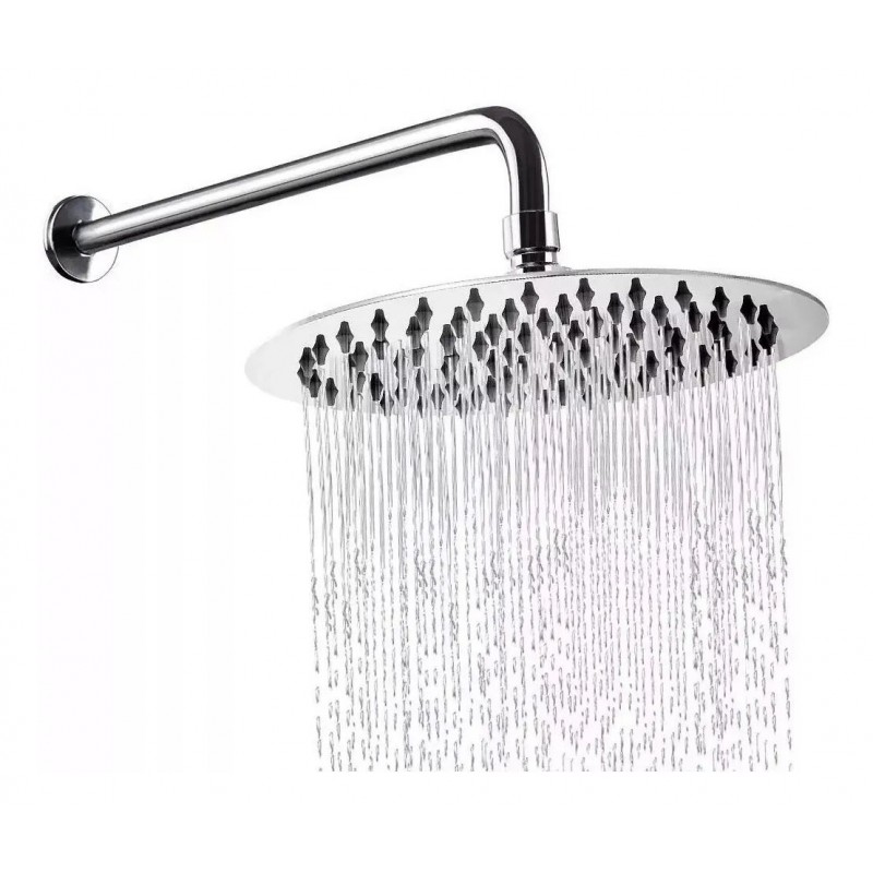 FLOR DUCHA AC.INOX REDONDA 200MM