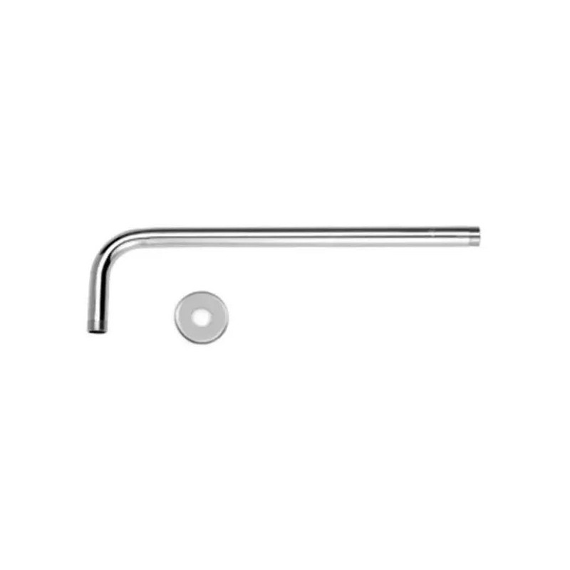 BRAZO LLUVIA AC.INOX 45CM X 90º