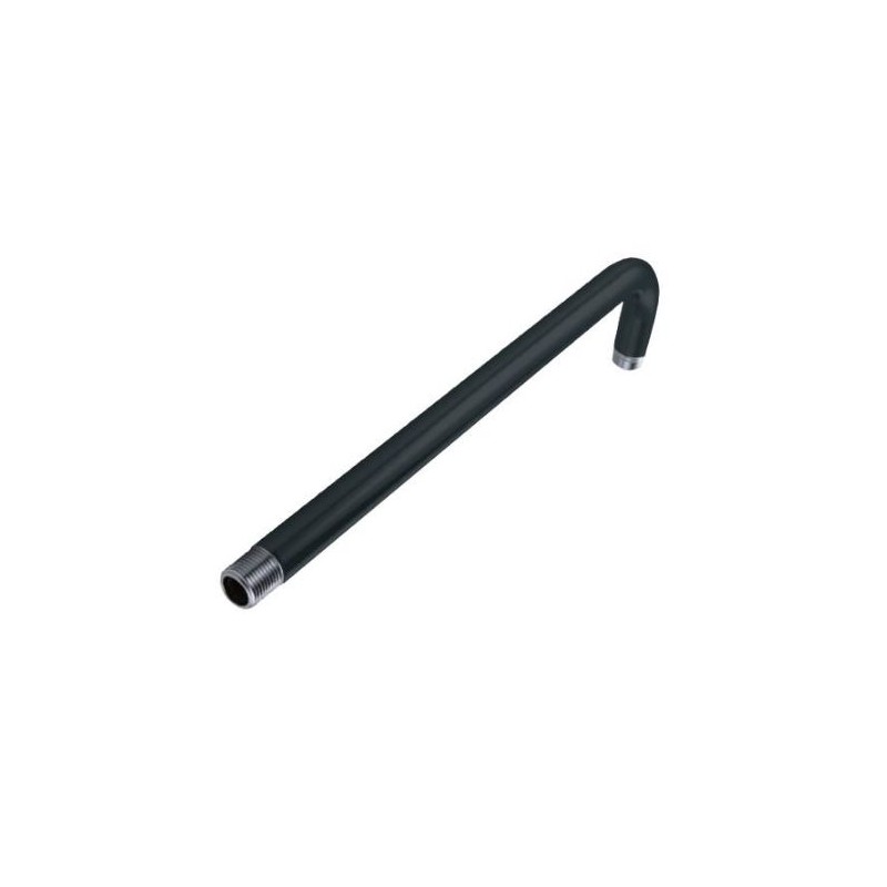 BRAZO LLUVIA AC.INOX NEGRO 40CM X 90º
