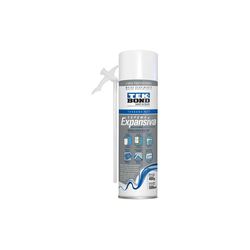 ESPUMA POLIURET.EXPAND. TEK 500ML PRO GRIS