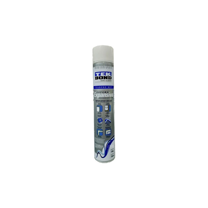 ESPUMA POLIURET.EXPAND. TEK 700ML PRO GRIS