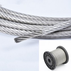 CABLE ACERO FORRADO 4.0MM 1X19 100MTS