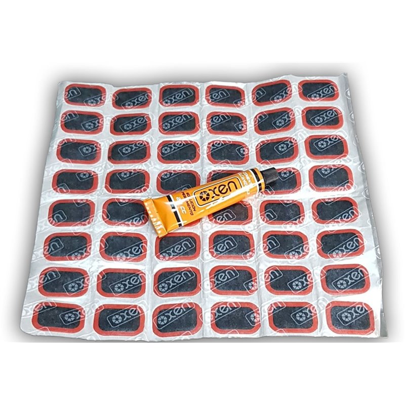 PARCHES P/CAMARA 34 X 24MM + SOLUCION (48U)