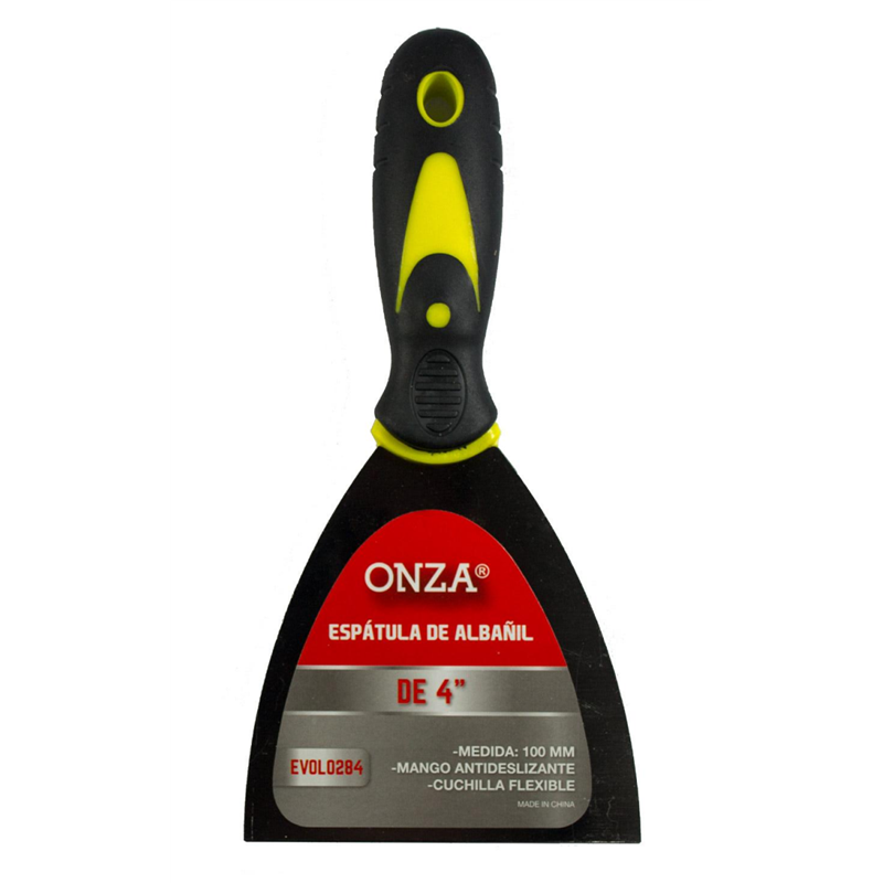 ESPATULA  ONZA 100MM MANGO PLAST-GOMA