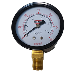 MANOMETRO SECO 50MM 150 LBS (10KG) R.INF. 1/4