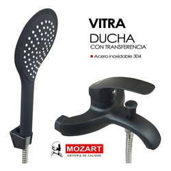 MONOC. DUCHA METAL VITRA NEGRO C/DUCHADOR