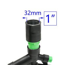 REGADOR ASPERSOR BERTA PLAS 1 PULG  SIN BASE