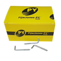 PITON  PY  N° 6 ESCUADRA (100U) SIN TOPE