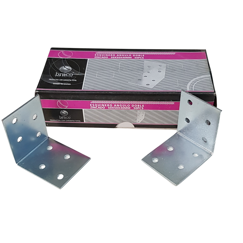 ESQUINERO ANGULO BRACO DOBLE 50 MM (50U)