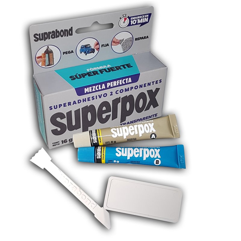 ADHESIVO EPOXI SUPERPOX TRANSP JGOX2 16GRS