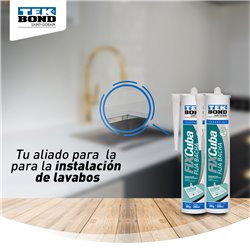 SELLADOR TEK BOND FIJA BACHA  85GR BLANCO FIX CUBA