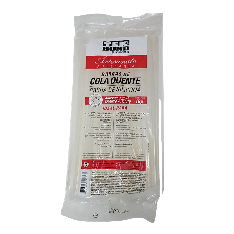 BARRAS DE SILICONA TEK BOND GRU TRASLUCIDA (KG)