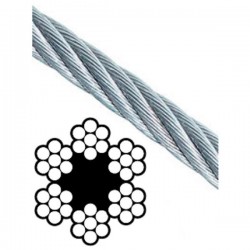 CABLE ACERO GALV  2,5MM 6X...